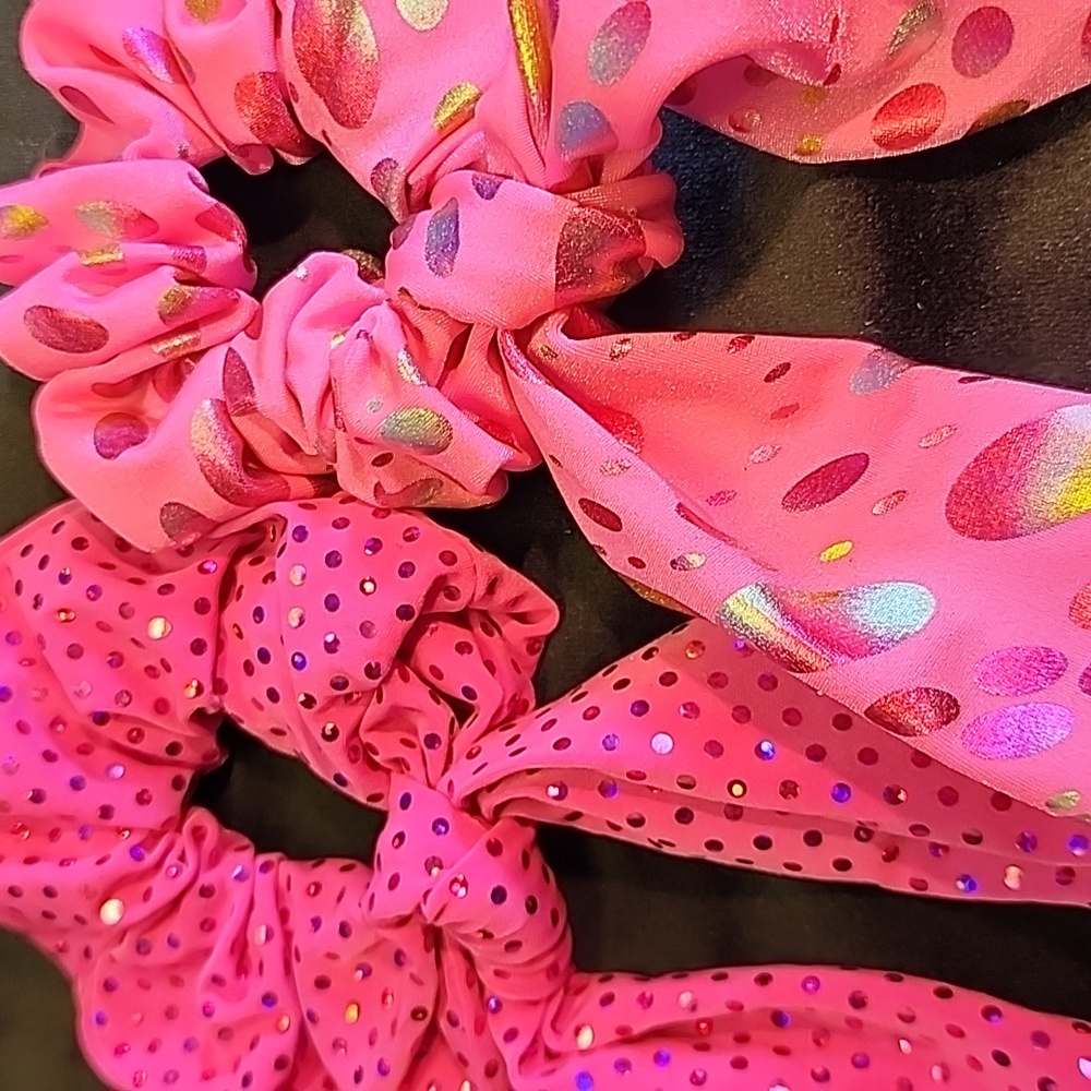 2 Hand Crafted Hair Scrunchies - Picture 3 of 3